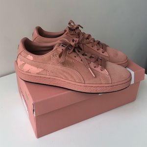 PUMA x Mac Suede Blush Pink Sneakers 7.5
